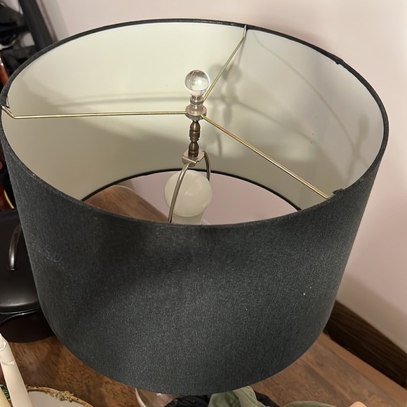 Pottery Barn Textured Gallery Straight Sided Lamp Shade - Black - Picture 3 of 6